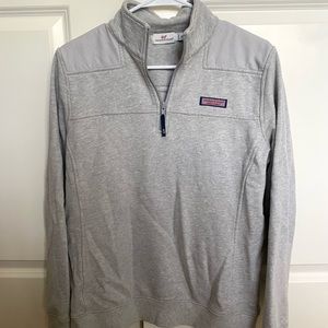 Grey Vineyard Vines half zip up sweatshirt